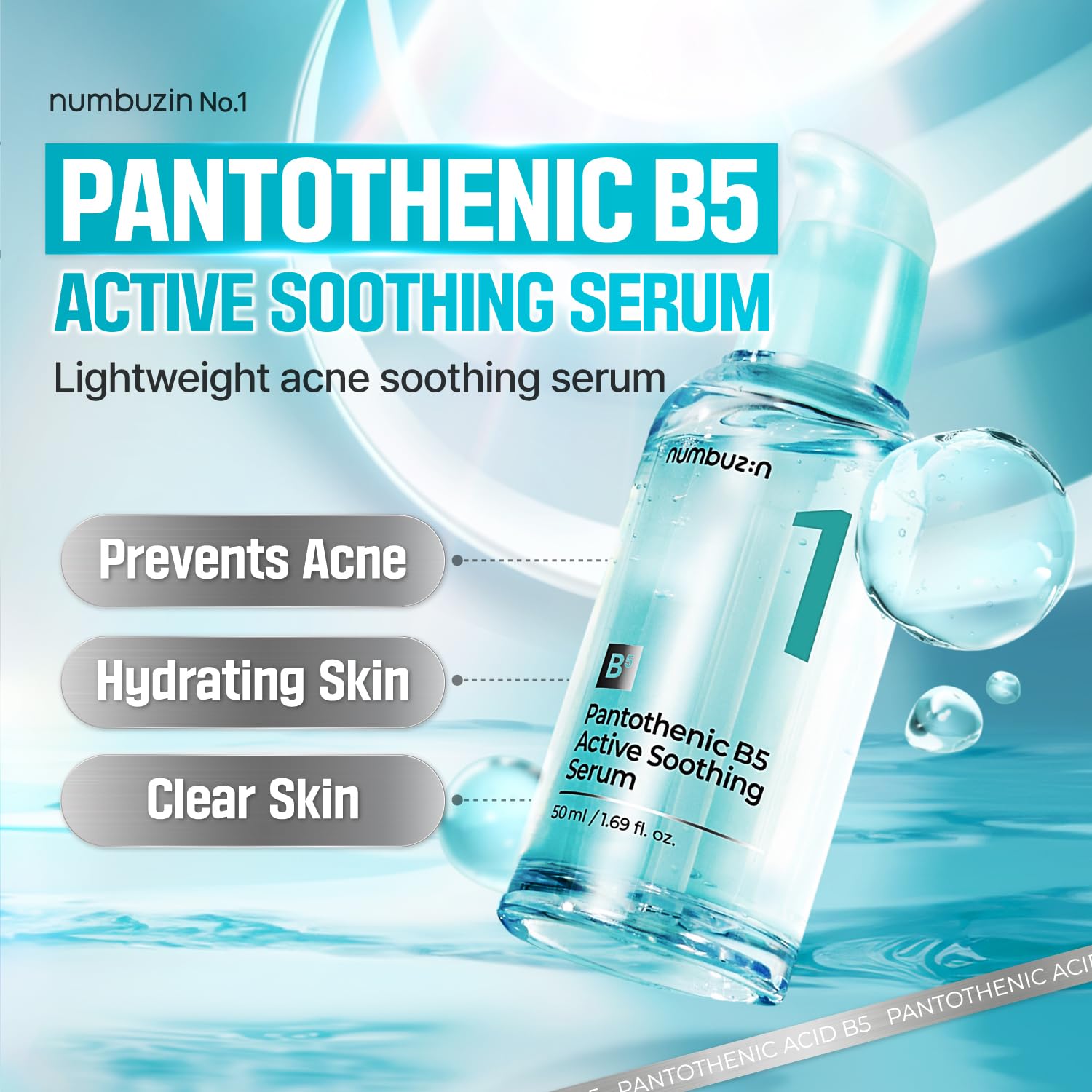 No.1 Pantothenic B5 Active Soothing Serum, 50ml