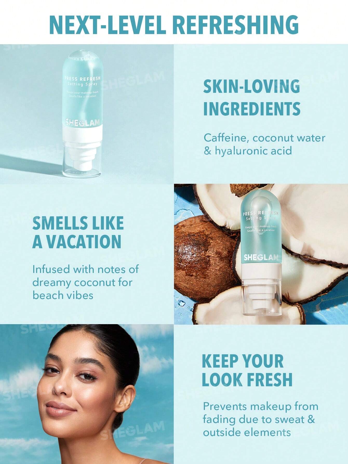 Press Refresh Setting Spray