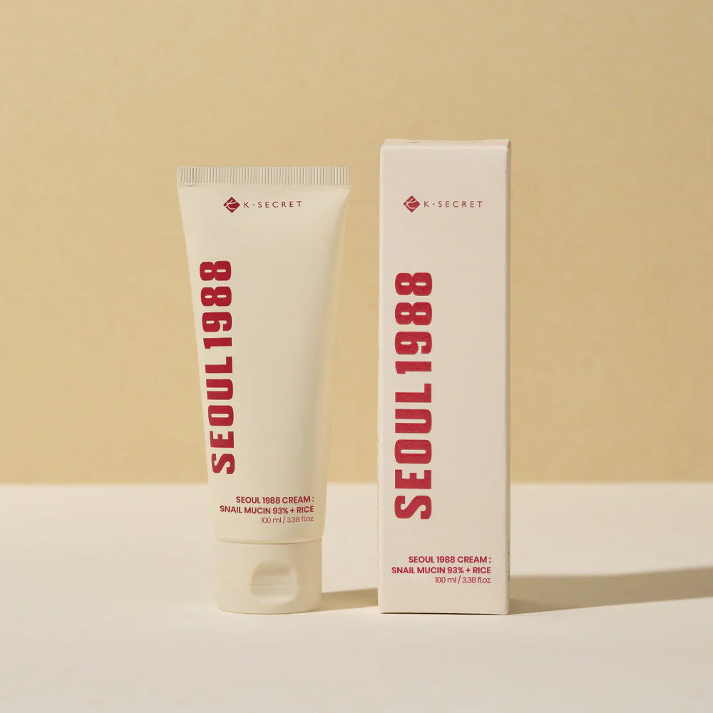 SEOUL 1988 Cream – Snail Mucin 93% + Rice, 100ml