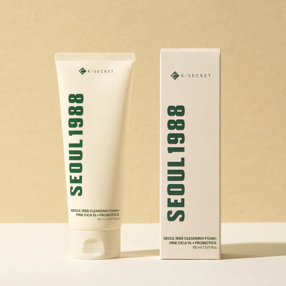 Seoul 1988 Cleansing Foam — Pine Cica 1% + Probiotics, 150ml
