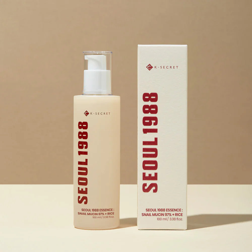SEOUL 1988 Essence – Snail Mucin 97% + Rice, 100ml