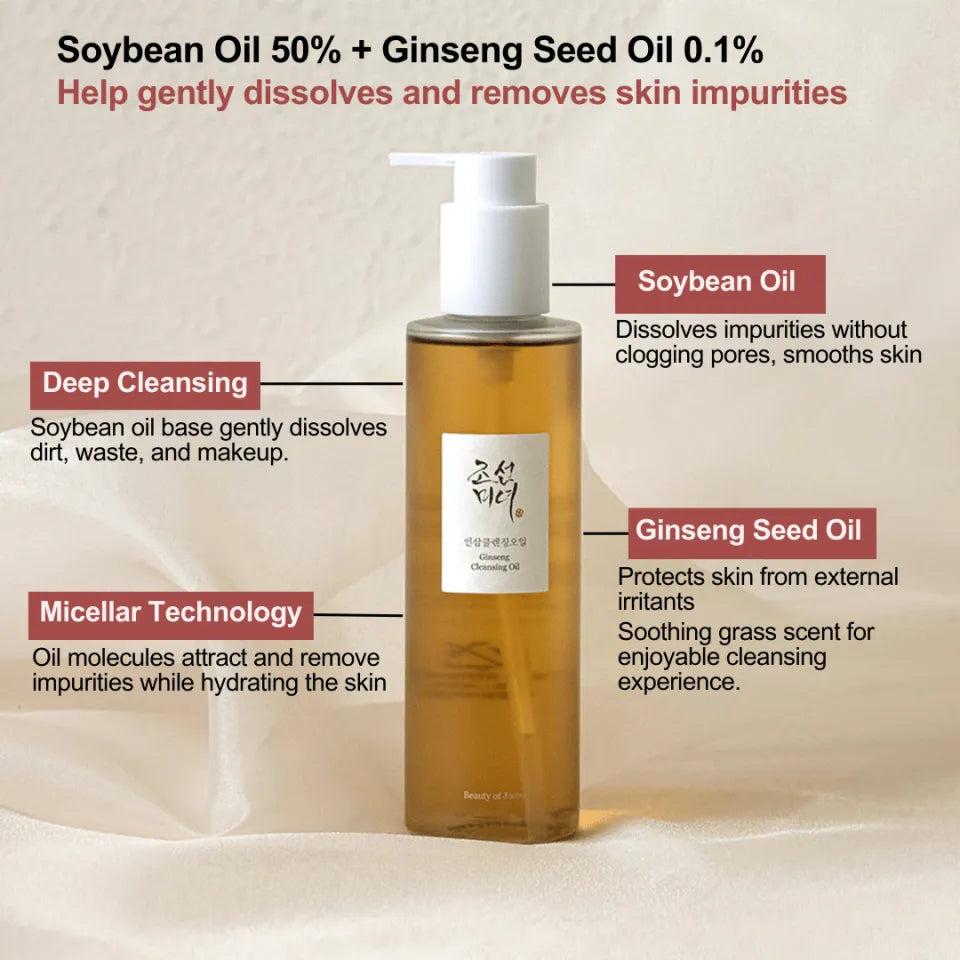 Ginseng Cleansing Oil, 210ml