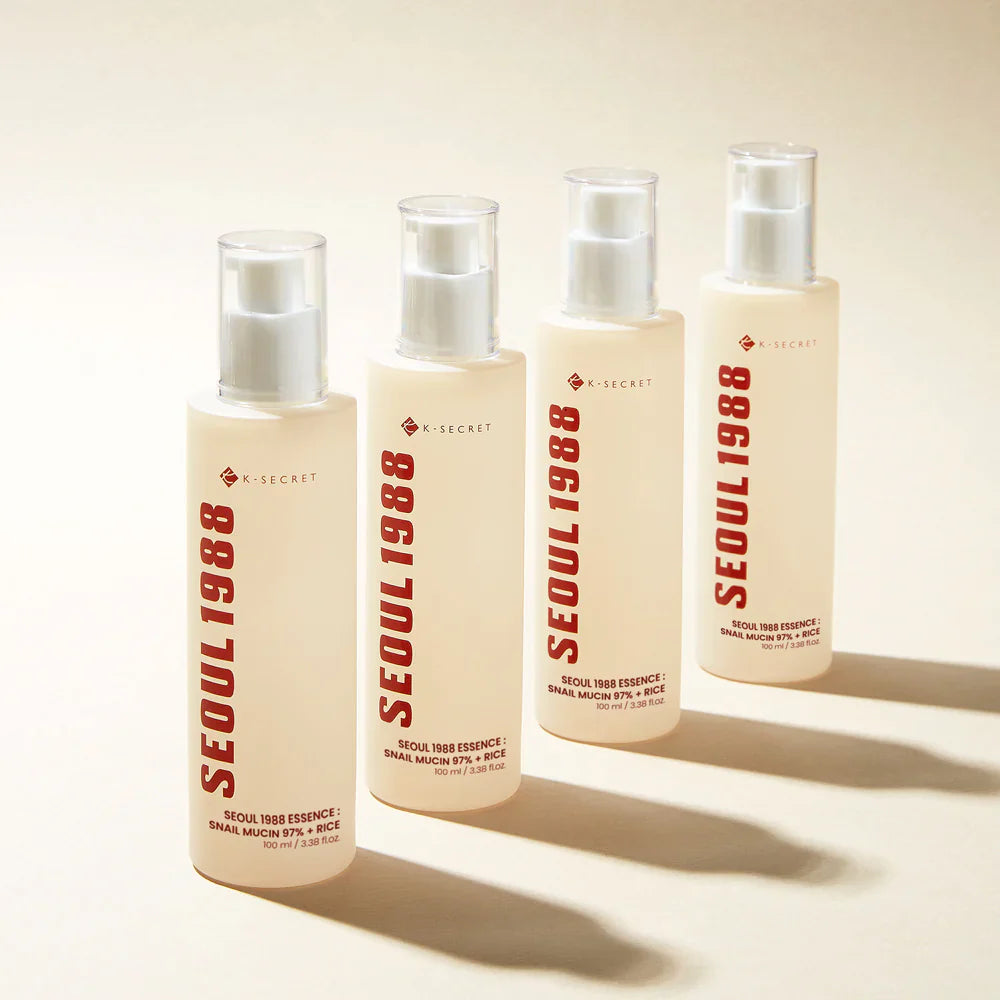 SEOUL 1988 Essence – Snail Mucin 97% + Rice, 100ml