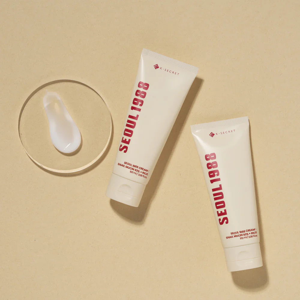 SEOUL 1988 Cream – Snail Mucin 93% + Rice, 100ml
