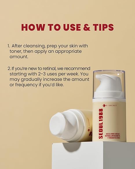 SEOUL 1988 Cream – Retinal Liposome 1% + Fermented Rice, 50ml