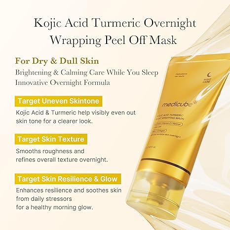 KOJIC ACID TURMERIC NIGHT WRAPPING MASK 75ML