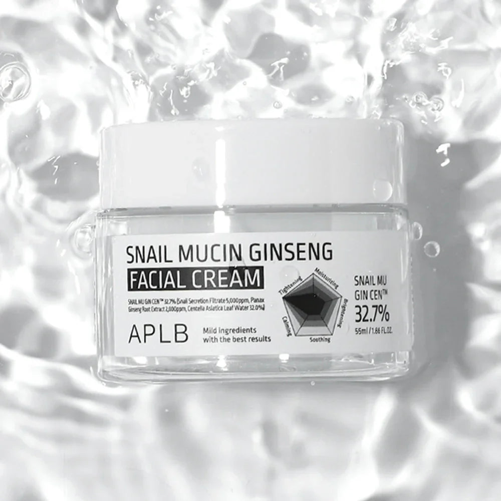 Snail Mucin Ginseng Facial Cream, 55ml