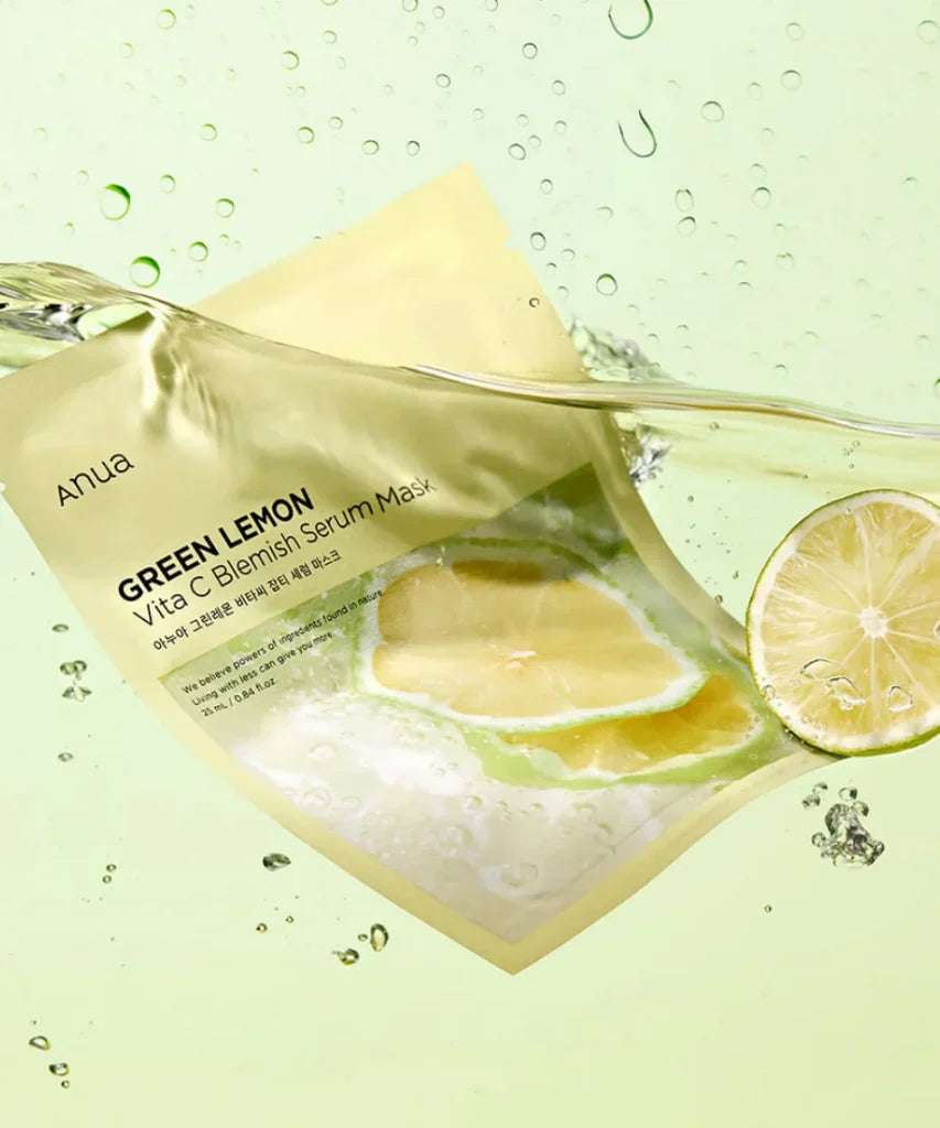 Green Lemon Vita C Blemish Serum Mask, 25ml
