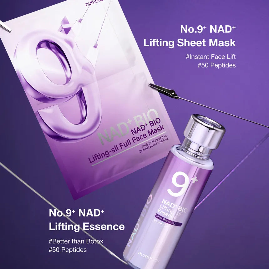 No.9 NMN BIO Lifting-sil Essence set(No.9 Full Face pack+Fabric Lifting Brand)