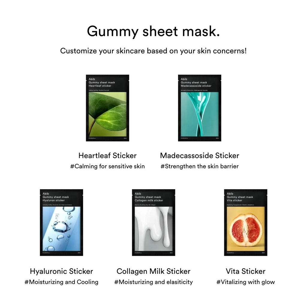 Gummy Sheet Mask, 1EA