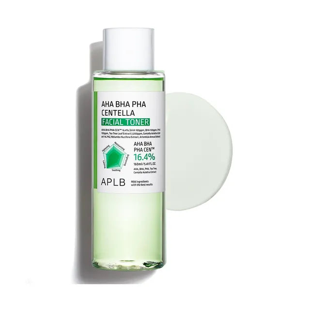 AHA BHA PHA Centella Facial Toner, 160ml