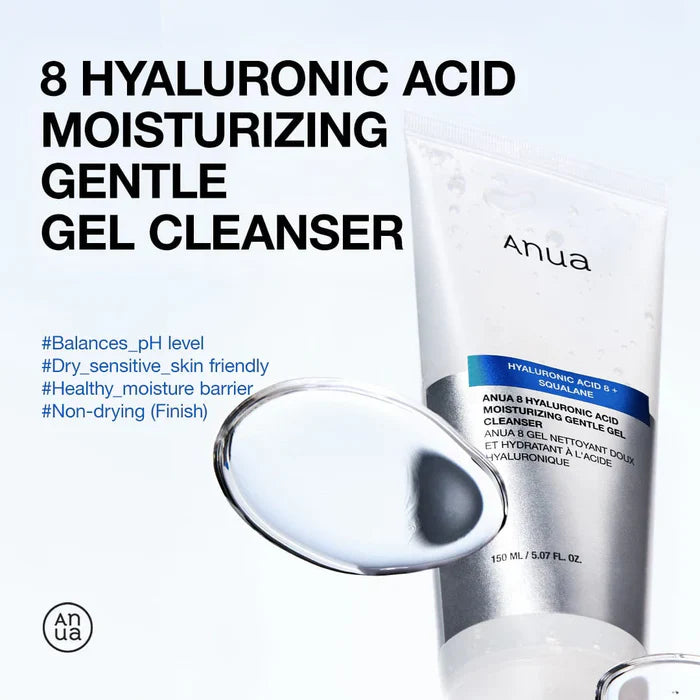 8 Hyaluronic Acid Moisturizing Gentle Gel Cleanser, 150ml