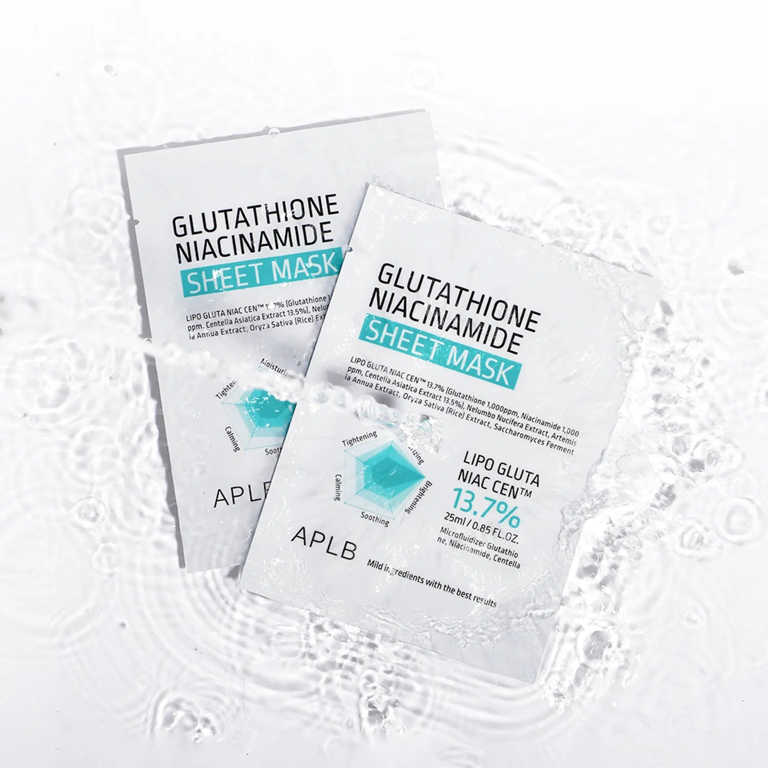 Glutathione Niacinamide Sheet Mask, 1EA