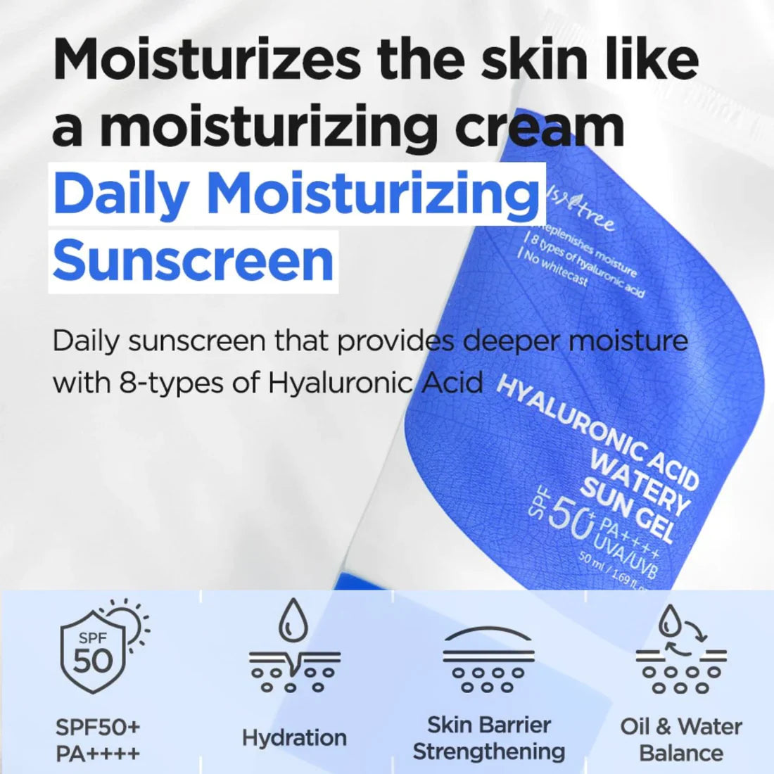 Hyaluronic Acid Watery Sun Gel SPF 50+ PA++++ 50ml